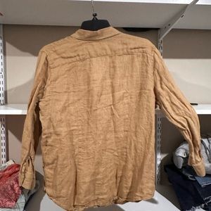 RL brown linen button down